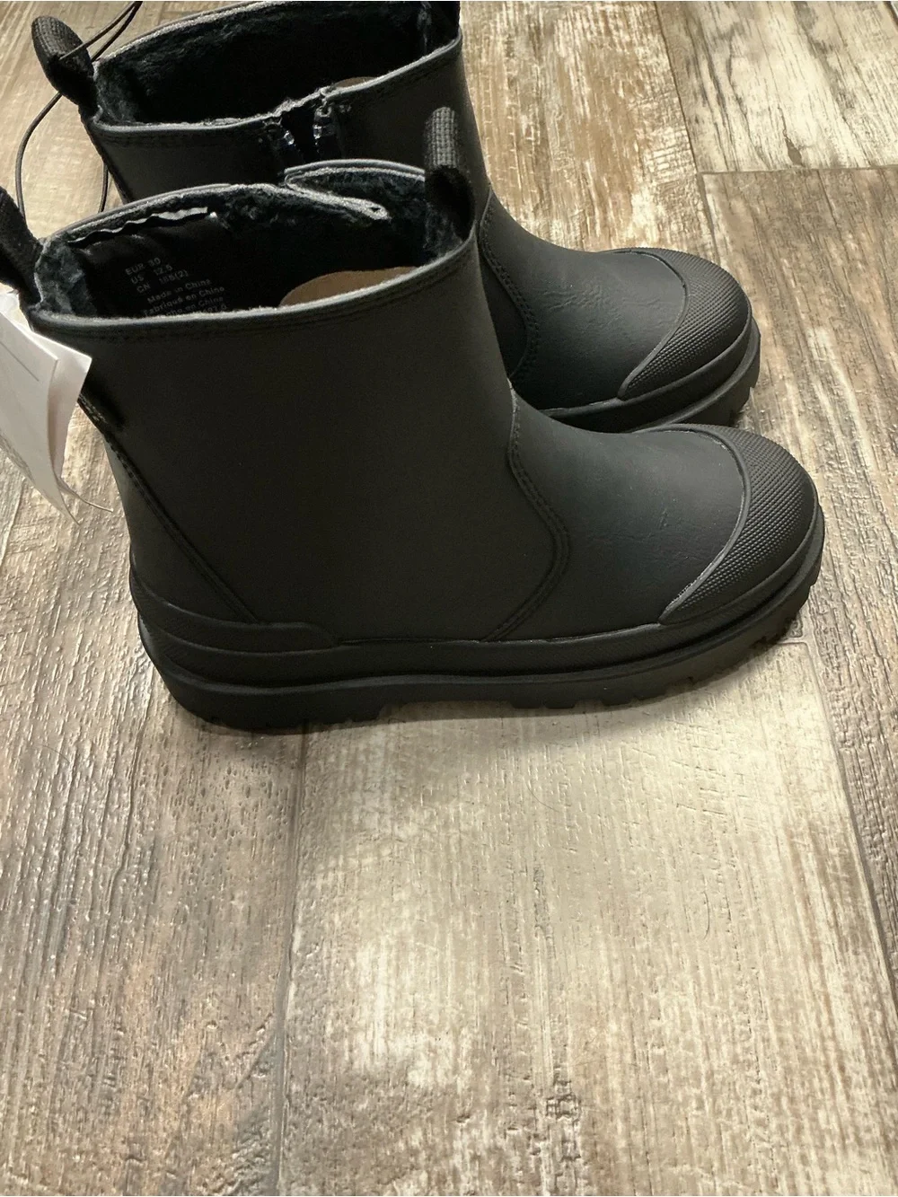 H&M Black Kid’s Chelsea-Style Rain Boots Size 12.5